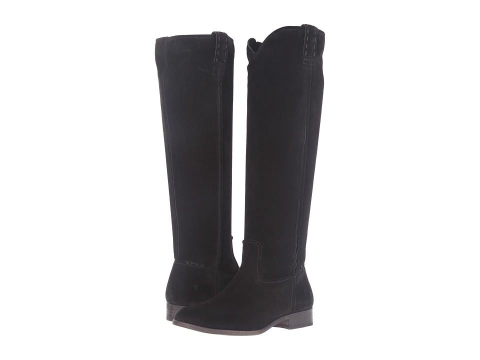 Frye Cara Tall (Black Oiled Suede) Women