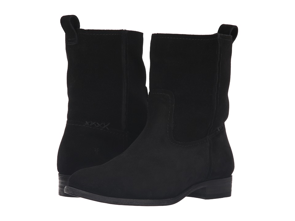 Frye Cara Short (Black Oiled Suede) Women