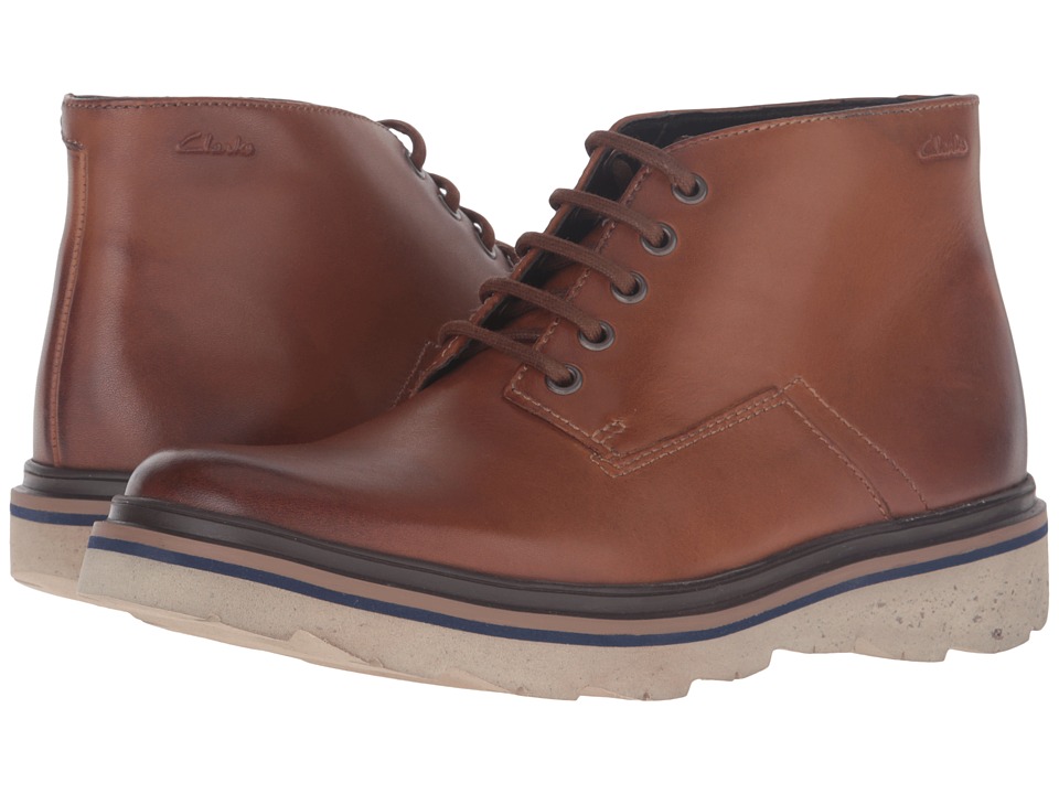 Clarks Frelan Hike (Cognac Leather) Men