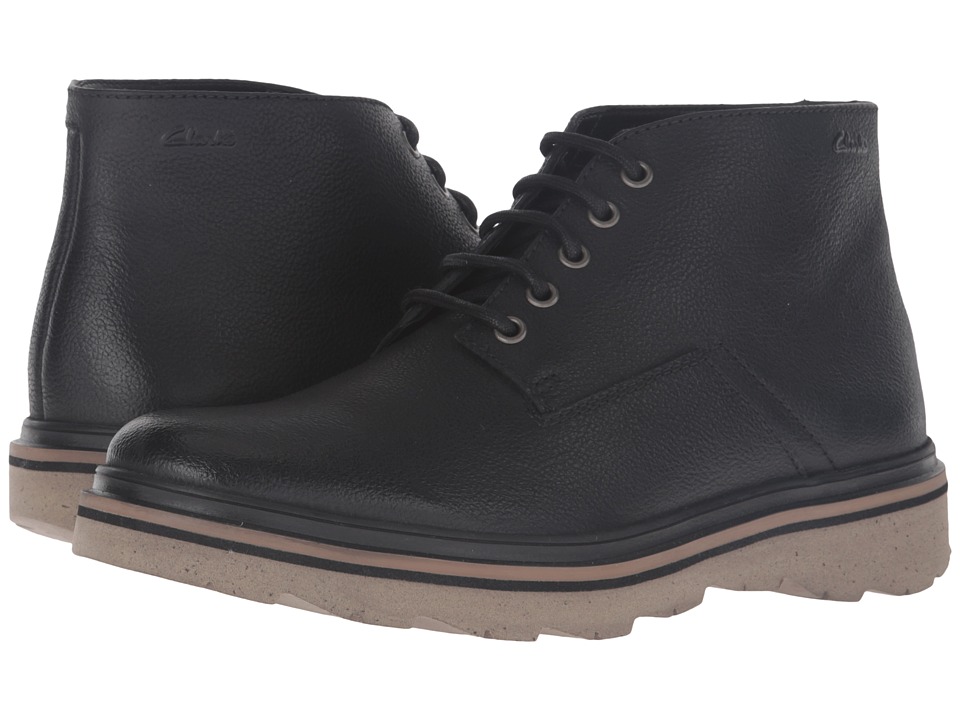 Clarks Frelan Hike (Black Leather) Men
