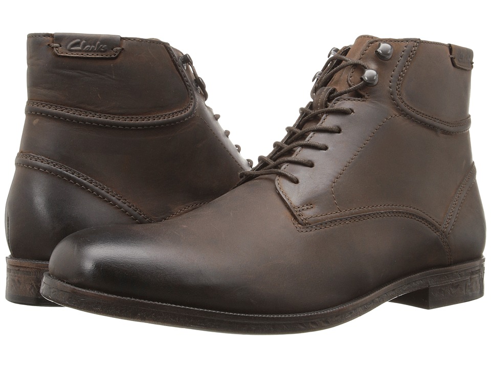 Clarks Brocton High (Dark Brown Leather) Men