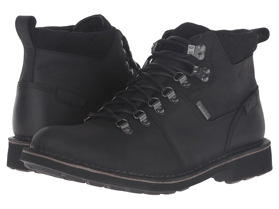 Clarks Lawes High GTX (Black Leather) Men