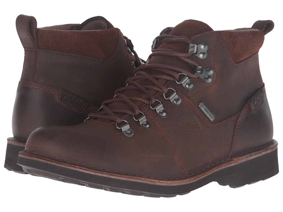 Clarks Lawes High GTX (Brown Leather) Men