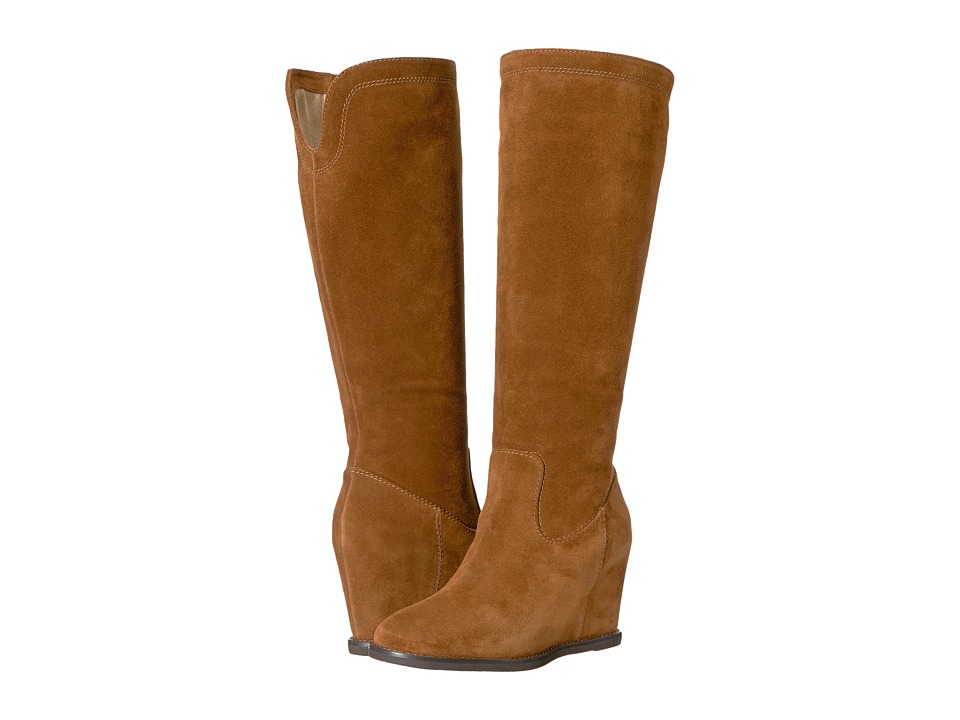 Johnston & Murphy Rebecca Boot (Cognac Italian Suede) Women