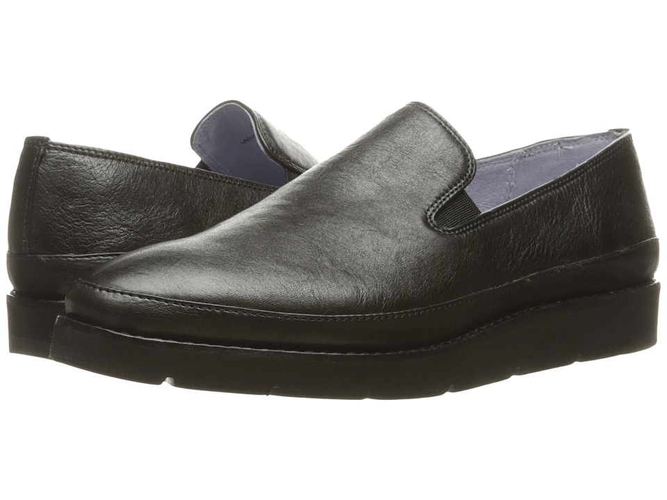 Johnston & Murphy Paulette Slip-On (Black Italian Metallic Leather) Women