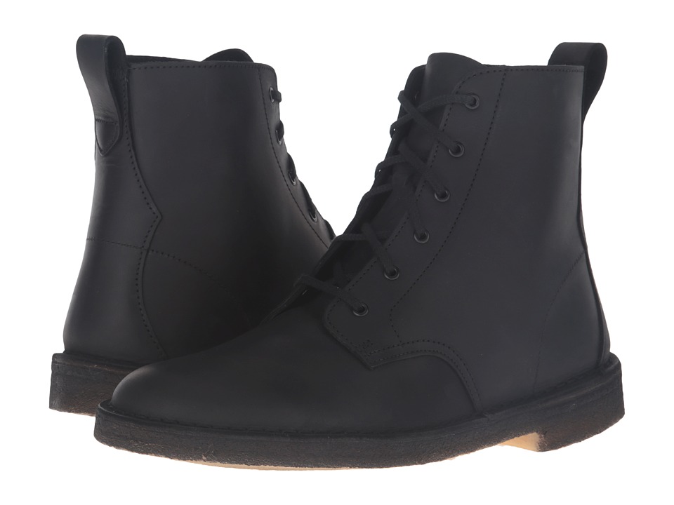 Clarks Desert Mali Boot (Black Beeswax Leather) Men
