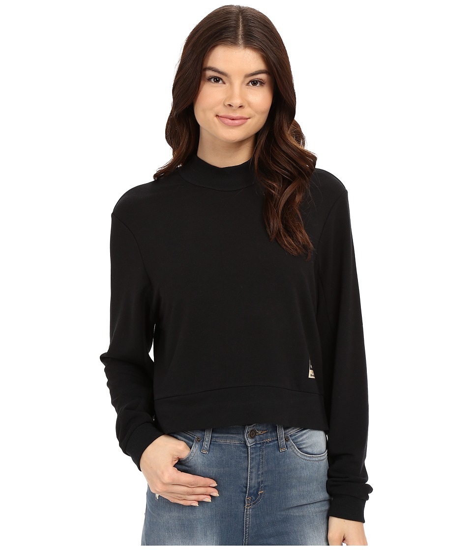 Bench Jess Glynne x Bench collaboration- New Eyes Overhead Mock Neck Sweatshirt (Jet Black) Women