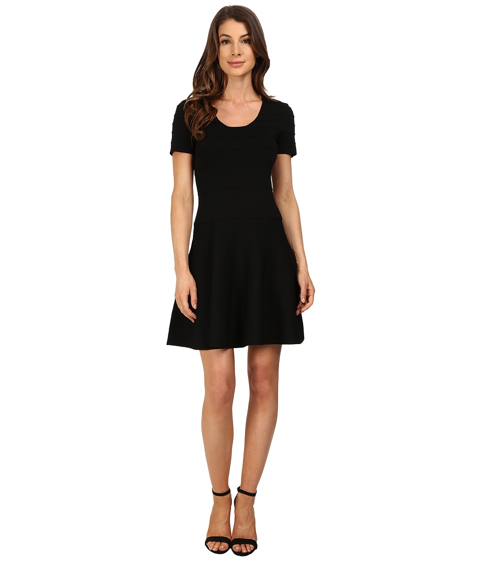 Ellen Tracy Gradated Ottoman Dress (E Black) Women