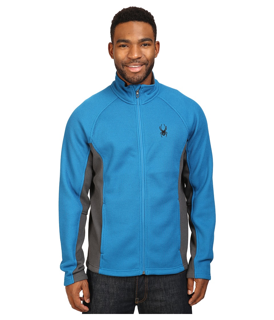 Spyder Constant Full Zip Mid Weight Core Sweater (Concept Blue/Polar) Men