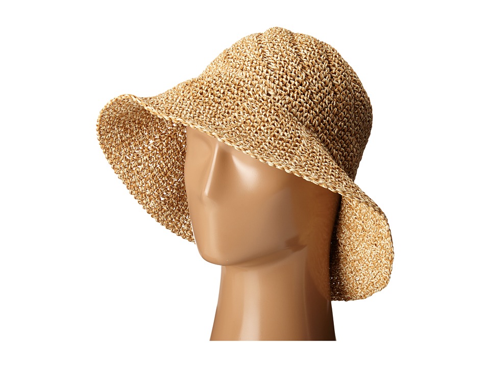 LAUREN Ralph Lauren - Paper Straw Sunwashed Dockside Cloche (Honey Tan/Berkshire Tan) Traditional Hats