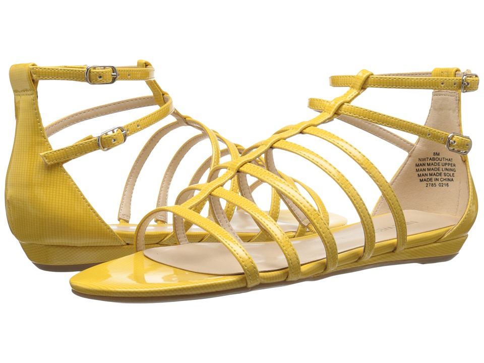 Nine West Aboutthat (Yellow Synthetic Y) Women
