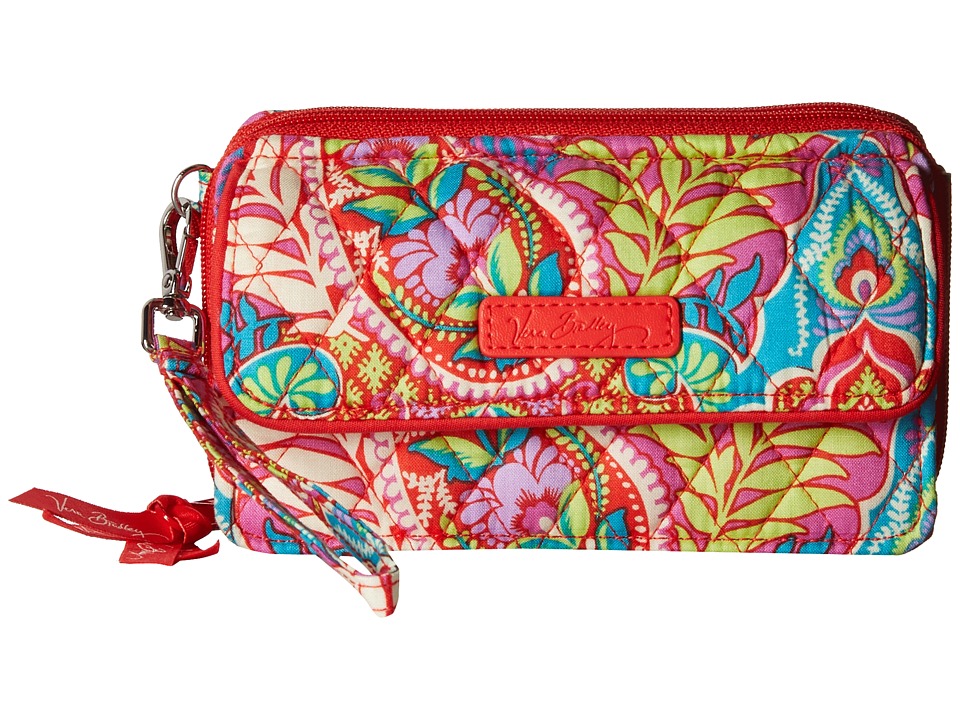 Vera Bradley - All in One Crossbody for iPhone 6+ (Paisley in Paradise) Clutch Handbags