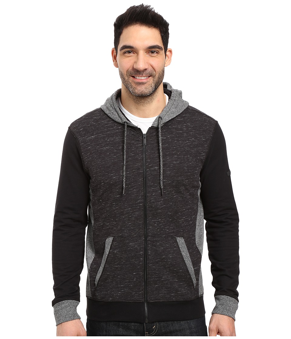 UPC 637865048252 product image for Calvin Klein Jeans - Texture Block Hoodie (Black) Men's Sweatshirt | upcitemdb.com