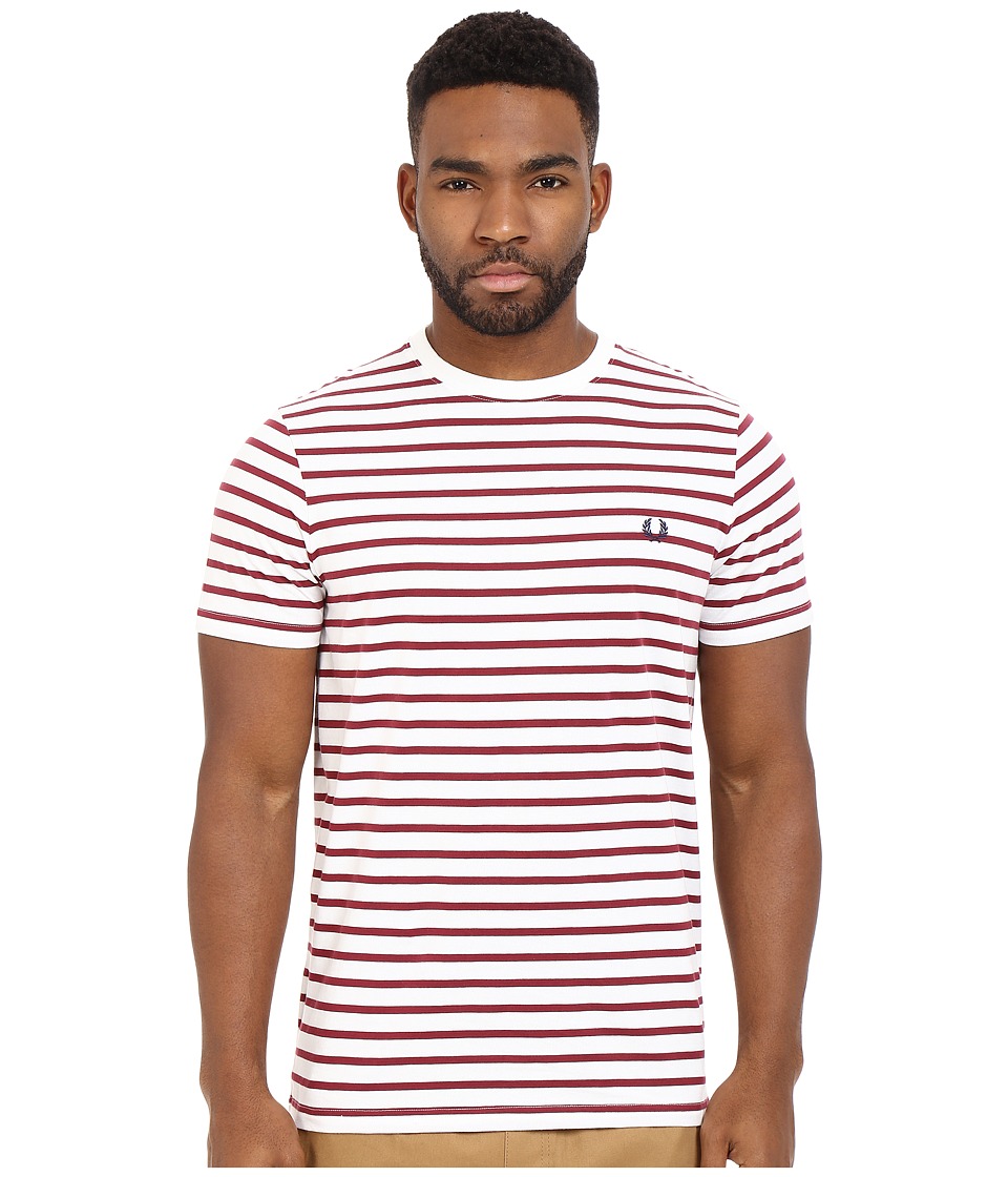 EAN 5034604453615 product image for Fred Perry - Breton Stripe T-Shirt (Porcelain) Men's Short Sleeve Pullover | upcitemdb.com