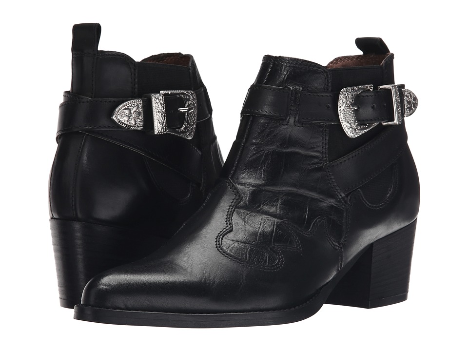 Steve Madden Wildwest (Black Leather) Women