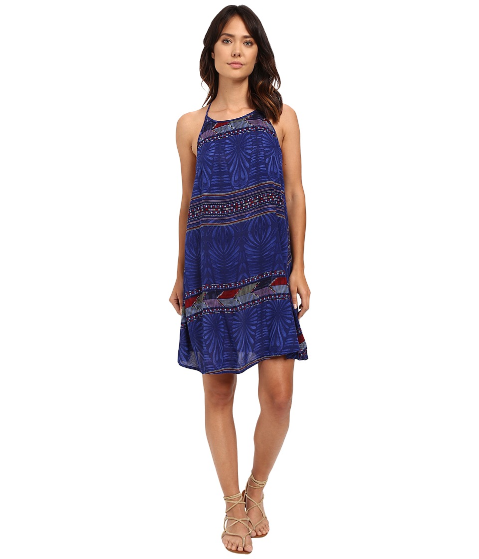Roxy - Sand Roast Dress (Into the Flow Combo/Dazzling Blue) Women