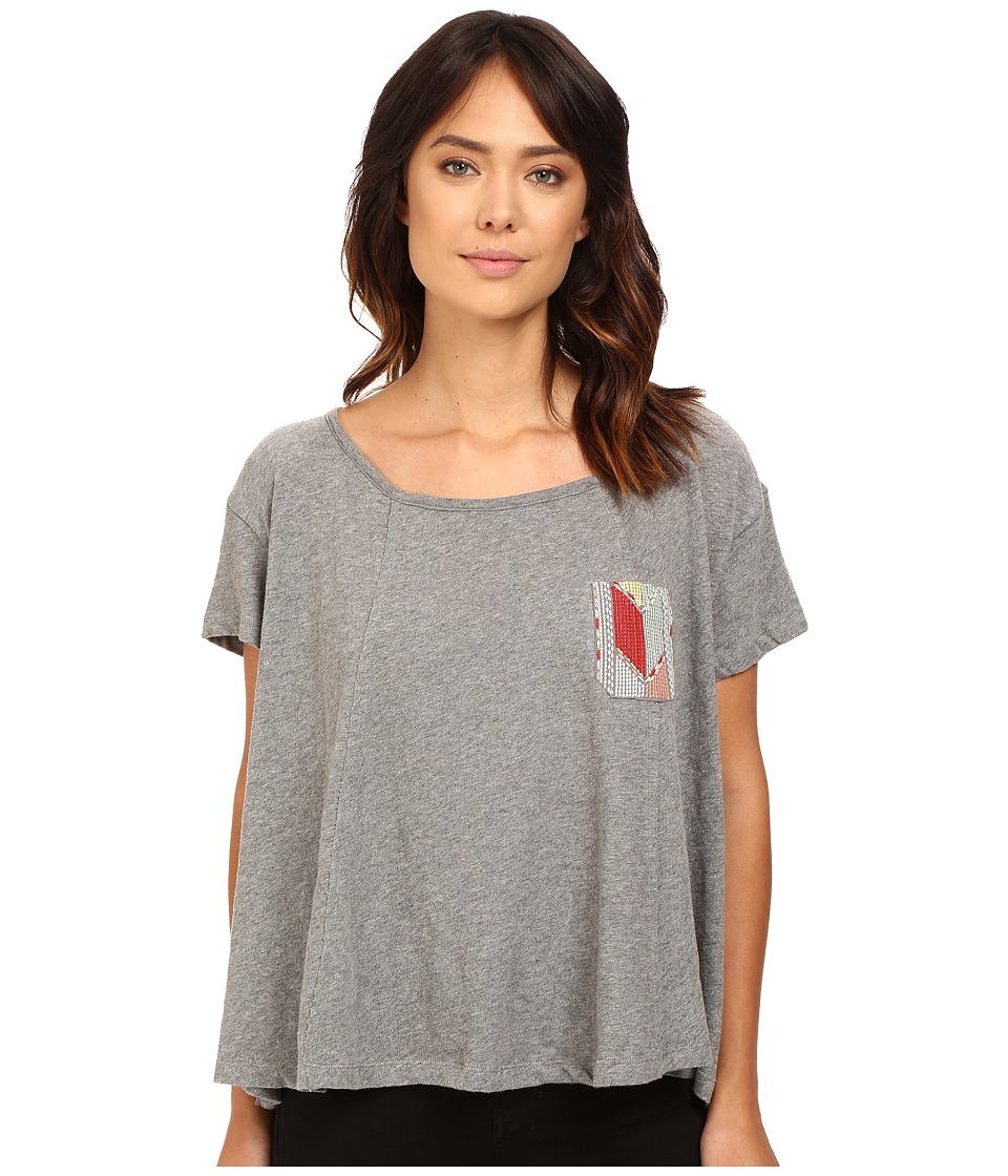 Roxy - Feel Flows Tee (Charcoal Heather) Women