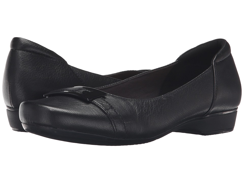 Clarks Blanche West (Black Leather) Women