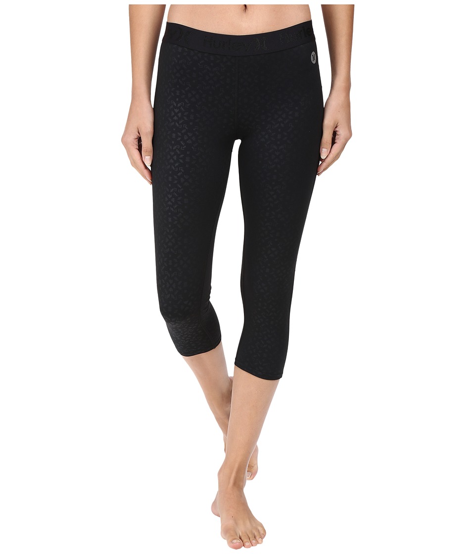 Hurley Dri-Fittm Crop Leggings (Black C) Women