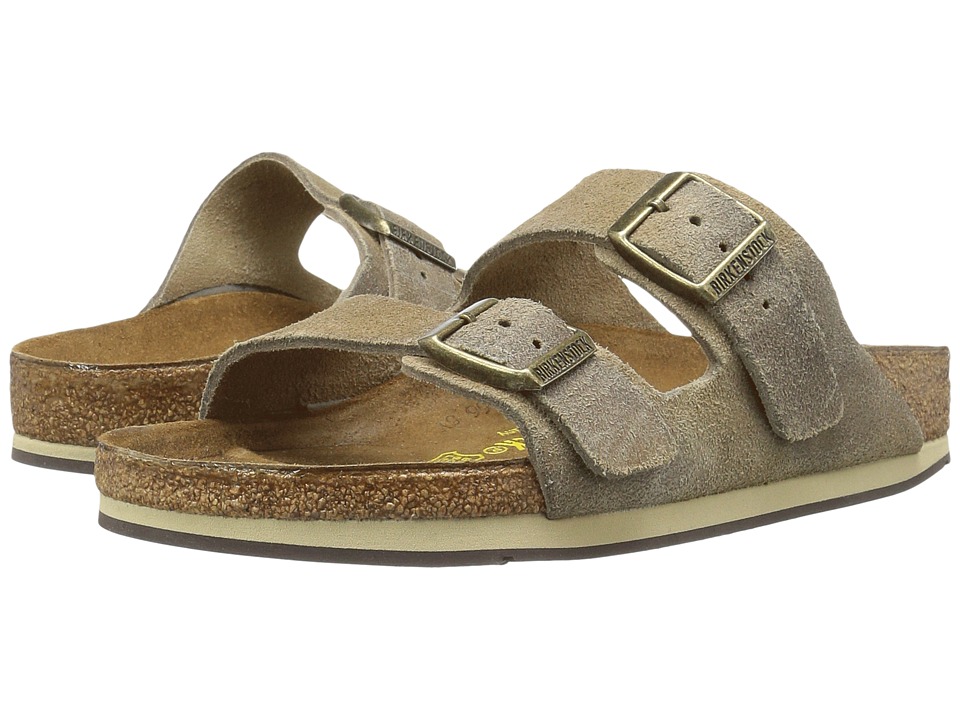Birkenstock Arizona Sport (Taupe Waxed Suede) Sandals