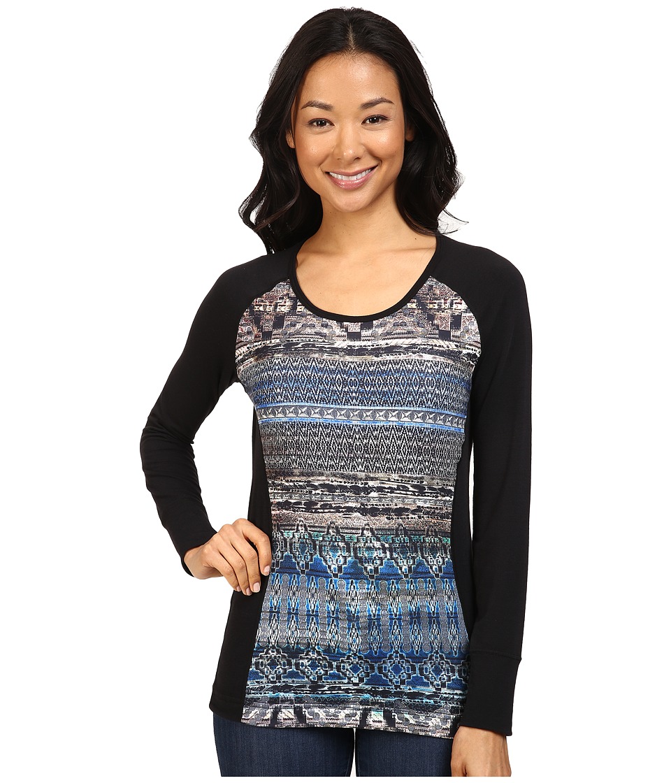 Hot Chillys MTF Sublimated Print Scoop Neck Top (Serenity/Black) Women