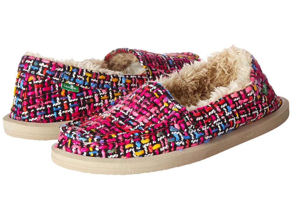 Sanuk Shor-Knitty (Fuchsia Multi Tweed) Women