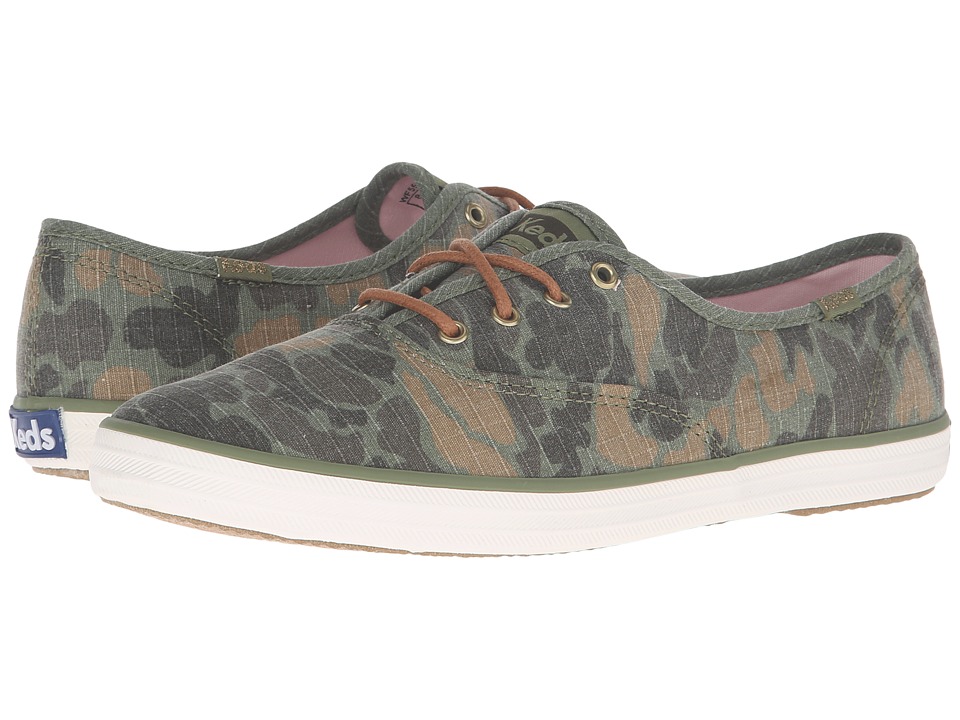 Keds Champion Camo Ripstop (Olive) Women