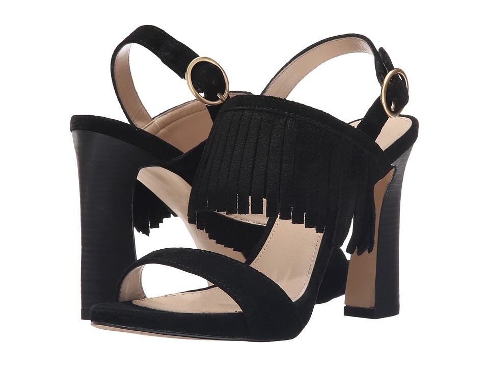 Pelle Moda Nora (Black Calf Suede) High Heels