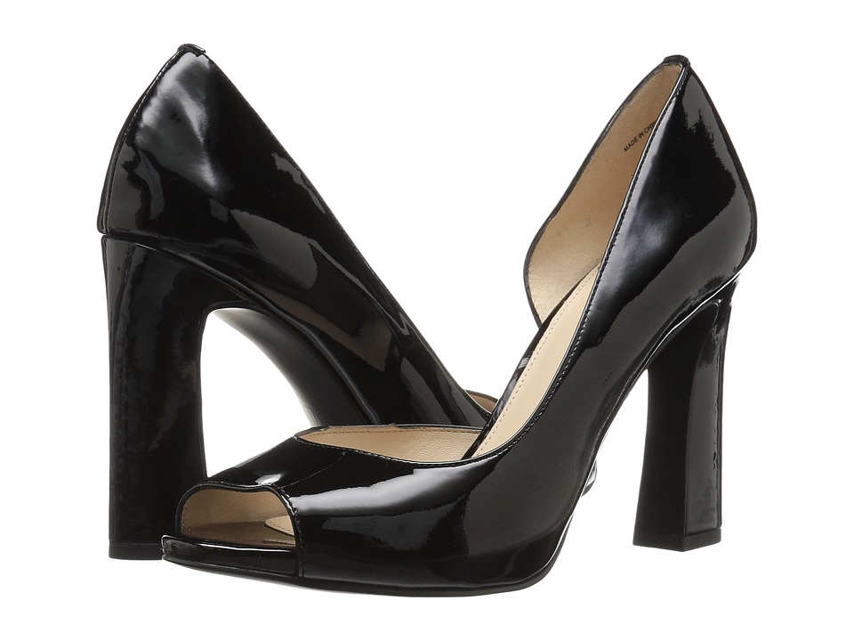 Pelle Moda Nolan (Black Patent) High Heels