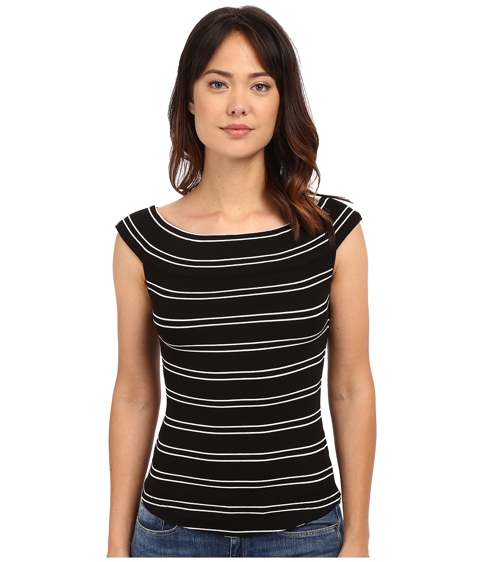 Free People - Yacht Club Tee (Black Combo) Women