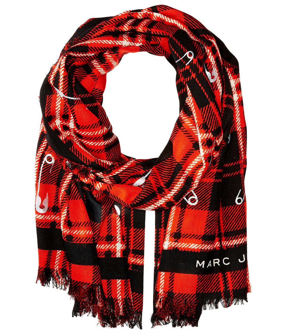 UPC 889732539725 product image for Marc Jacobs - Red Plaid Stole (Red Multi) Scarves | upcitemdb.com