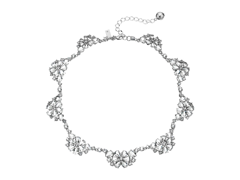 Kate Spade New York - Be Adorned Scallop Necklace (Clear/Silver) Necklace