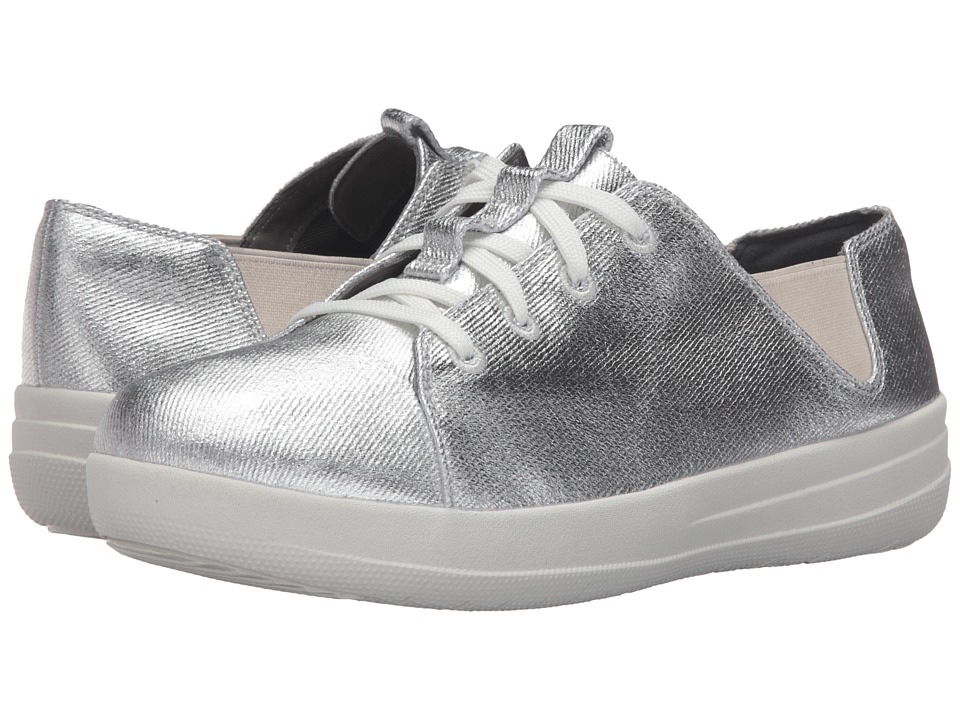 FitFlop Sporty Lace-Up Sneaker (Silver) Women
