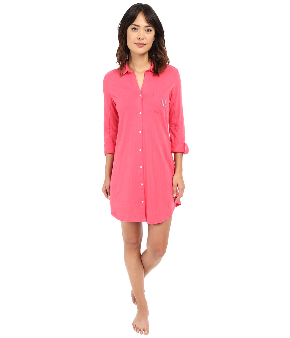 LAUREN Ralph Lauren - Essential Sleepshirt (Coral) Women