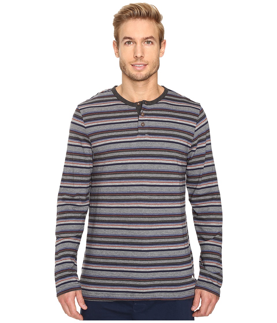 Tommy Bahama Yarn-Dye Cotton Modal Jersey Long Sleeve Henley (Sail Striped Heather Multi) Men