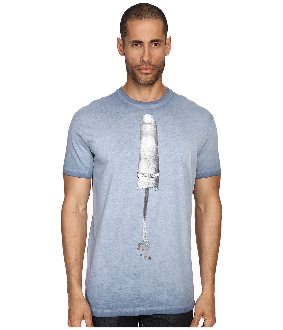 DSQUARED2 Long Cool Fit Washed Out T-Shirt (Avio) Men