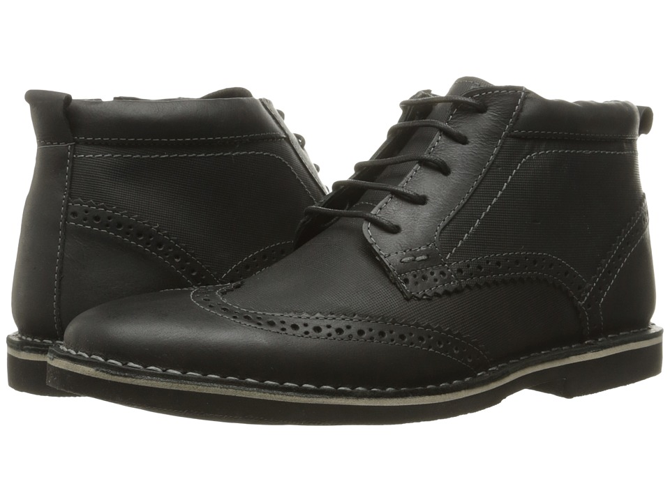 Steve Madden Lawrense (Black Leather) Men