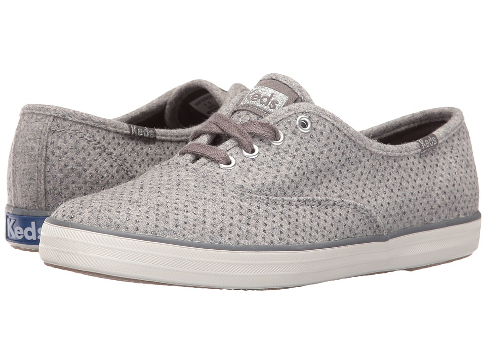 Keds Champion Glitter Wool (Gray) Women