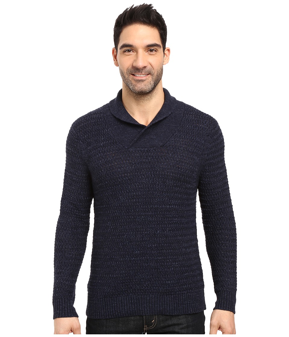 Tommy Bahama Cape Escape Pullover Shawl Sweater (Blue Note) Men