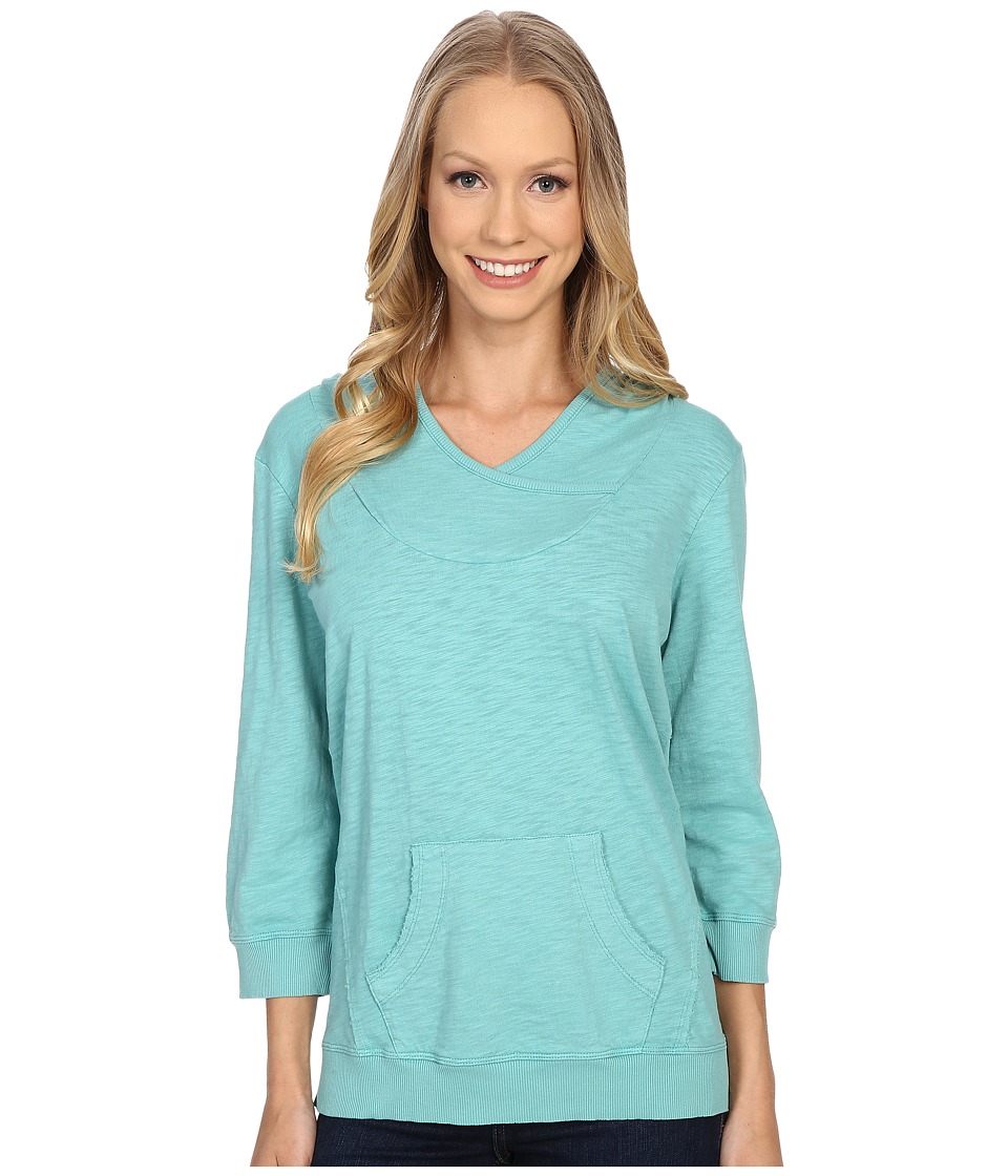 Mod-o-doc Slub Jersey Pullover Hoodie (Aegean) Women