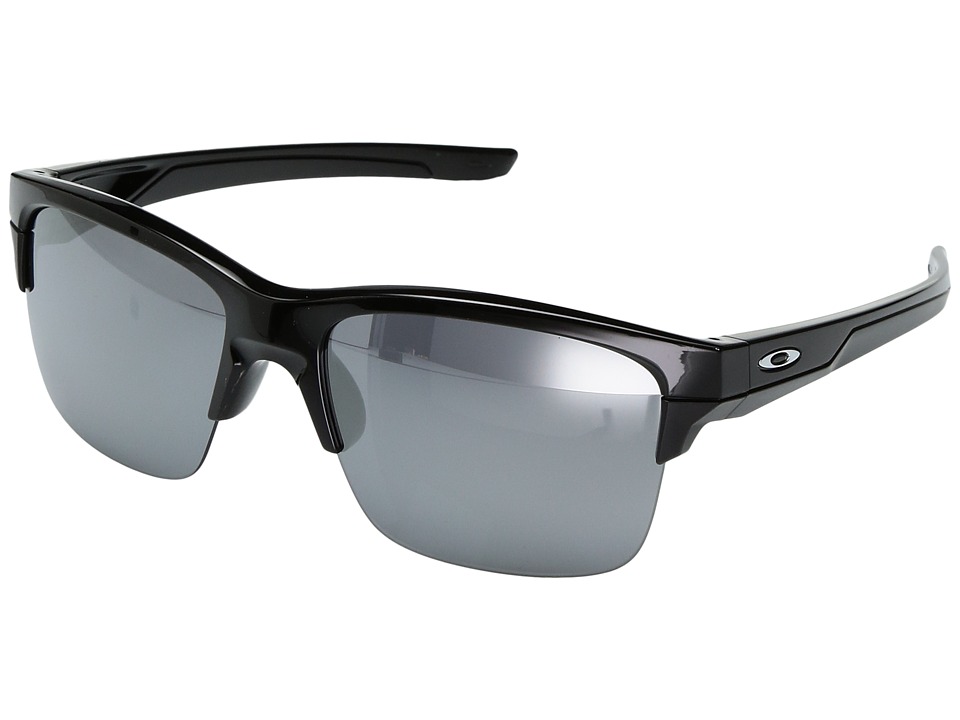 Oakley - (A) Thinlink (Polished Black/Black Iridium Polar) Plastic Frame Fashion Sunglasses
