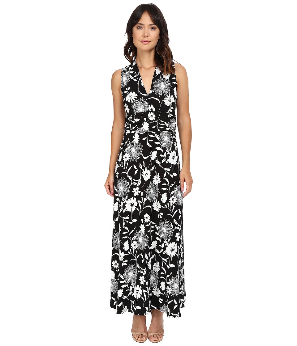 Vince Camuto Dandelion Silhouette Halter Maxi Dress (Rich Black) Women