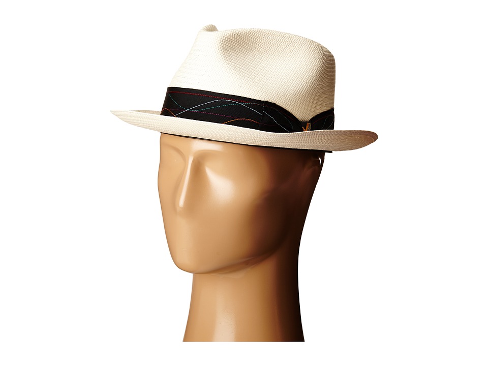 UPC 016698009904 product image for CARLOS by Carlos Santana - Shantung Teardrop Fedora (Ivory) Fedora Hats | upcitemdb.com