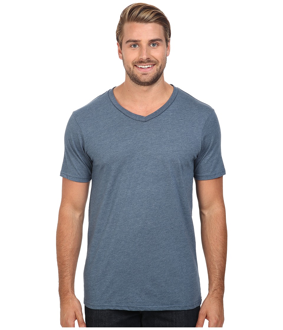 Volcom - Heather V-Neck Tee (Air Force Blue Heather) Men