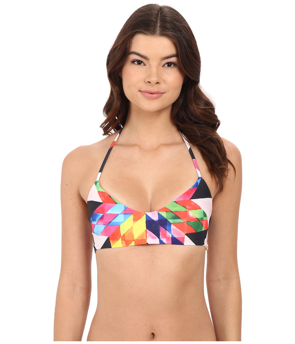 UPC 849226070158 product image for Mara Hoffman - Basketweave Bikini Top (Fractals Red) Women's Swimwear | upcitemdb.com