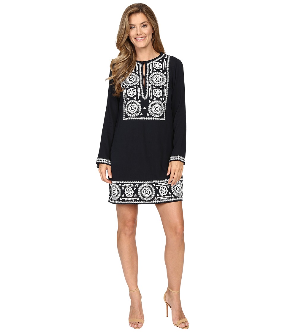 MICHAEL Michael Kors Embellished Tunic Dress (New Navy) Women
