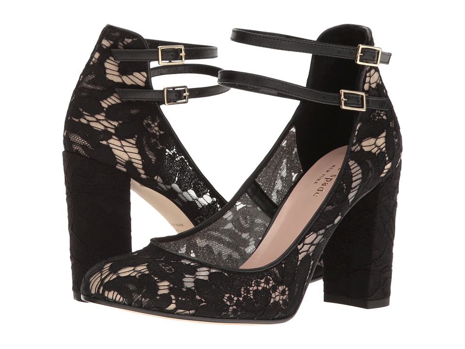 Kate Spade New York Baneera (Black Lace/Nappa) Women