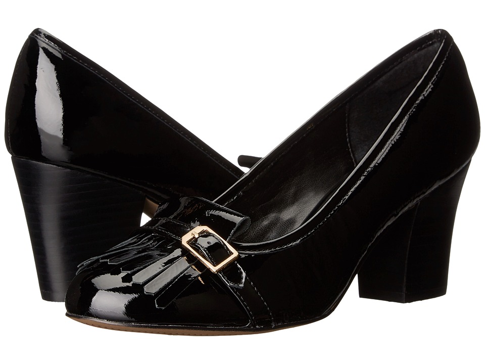 Isola Tara (Black Goat Crinkle Patent) High Heels