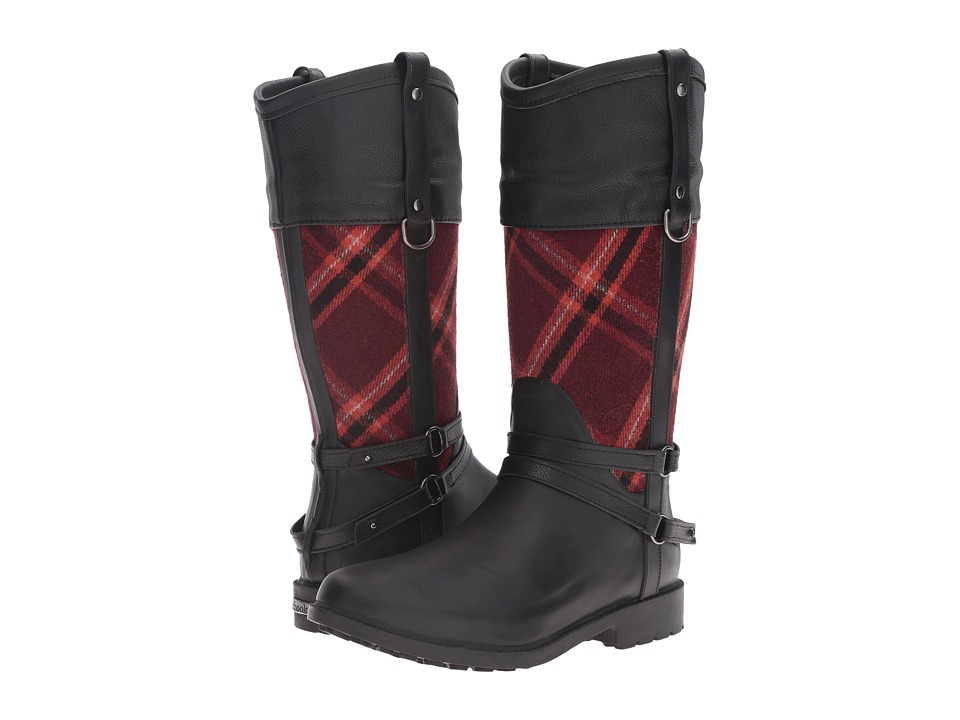 Chooka Canter Plaid Riding Rain Boot (Red) Women