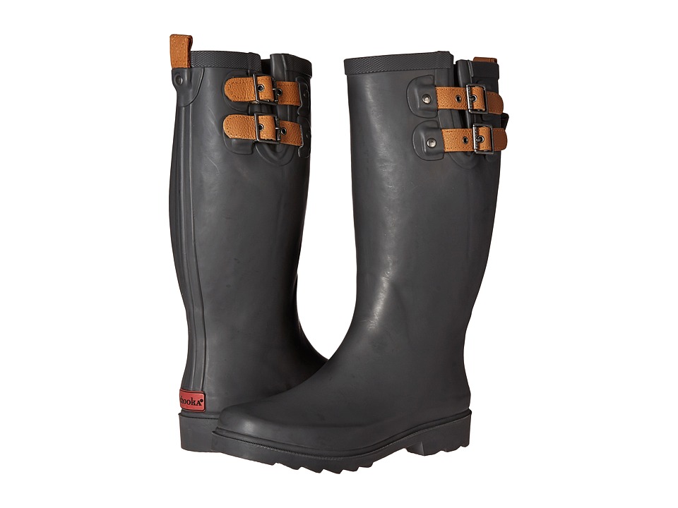 Chooka Top Solid Rain Boot (Dark Gray) Women
